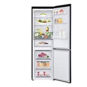 LG 341L Bottom Freezer with Smart Inverter Compressor™ in Matt Black, GB-B3442MC