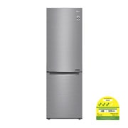 Front view of 341L Bottom Freezer Refrigerators with Smart Inverter Compressor in Platinum Silver GB-B3449PZ