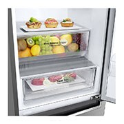 LG 341L Bottom Freezer Refrigerators with Smart Inverter Compressor in Platinum Silver, GB-B3449PZ