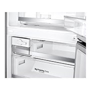 LG 408L Bottom Freezer Refrigerators with Smart Inverter Compressor in Platinum Silver, GB-B4059PZ