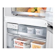 LG 408L Bottom Freezer Refrigerators with Smart Inverter Compressor in Platinum Silver, GB-B4059PZ