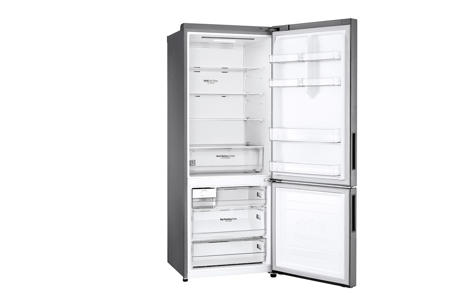 LG  462 L Bottom Freezer with Inverter Compressor in Platinum silver, GB-B4452PZ