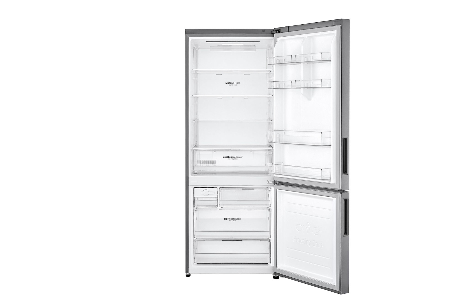 LG  462 L Bottom Freezer with Inverter Compressor in Platinum silver, GB-B4452PZ