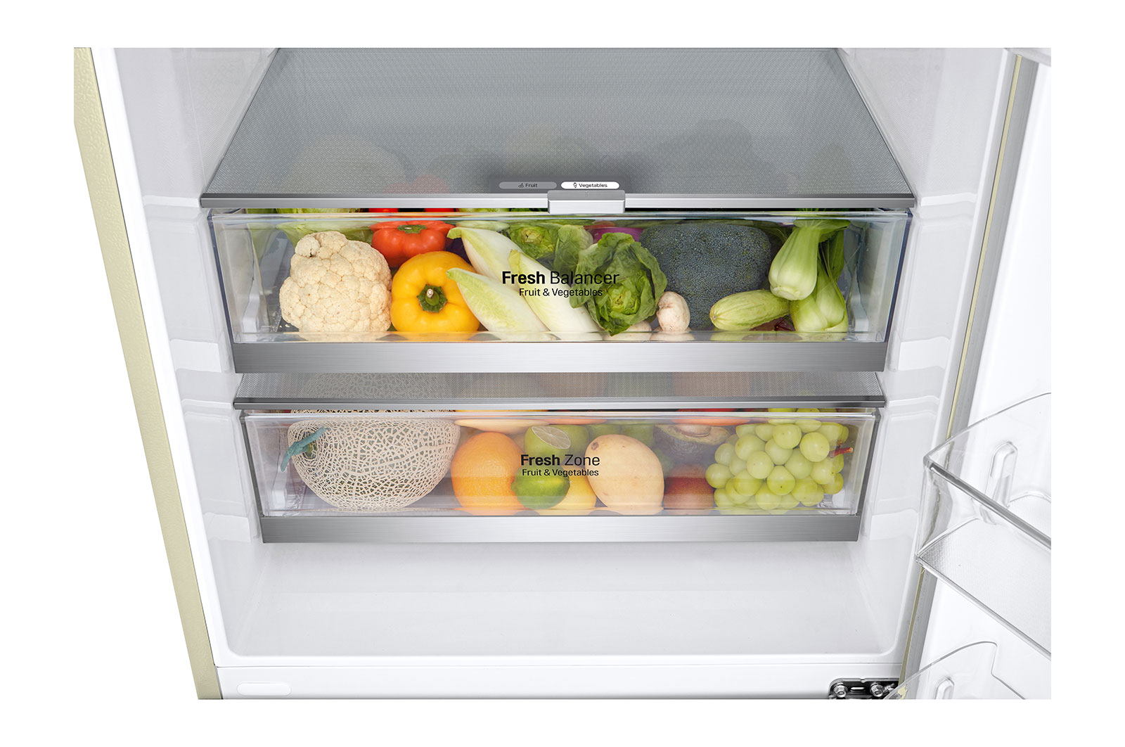 LG 462L Inverter Compressor Bottom Freezer in Cream Marble, GB-B4452SE