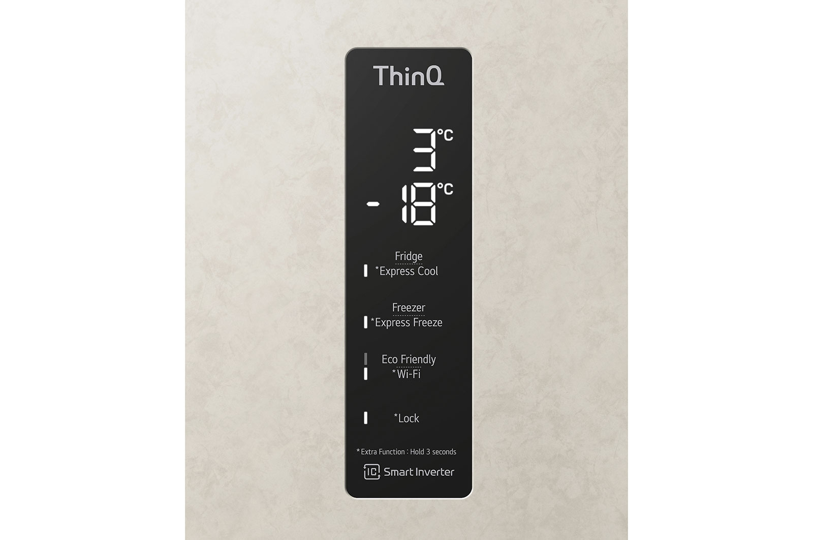 LG 462L Inverter Compressor Bottom Freezer in Cream Marble, GB-B4452SE