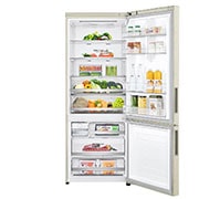 LG 462L Inverter Compressor Bottom Freezer in Cream Marble, GB-B4452SE