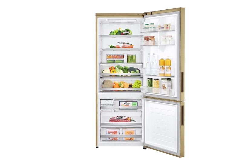 LG 626L side-by-side-fridge with Inverter Linear Compressor in Platinum Silver, GS-B6263PZ
