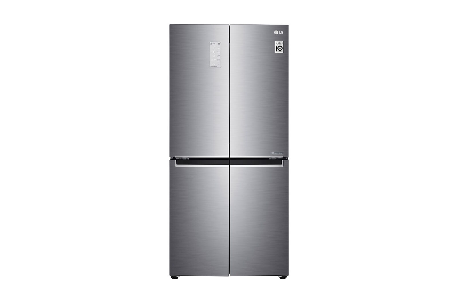 Front view of 464L multi-door-refrigerators with Inverter Linear Compressor in Platinum Silver GF-B4539PZ