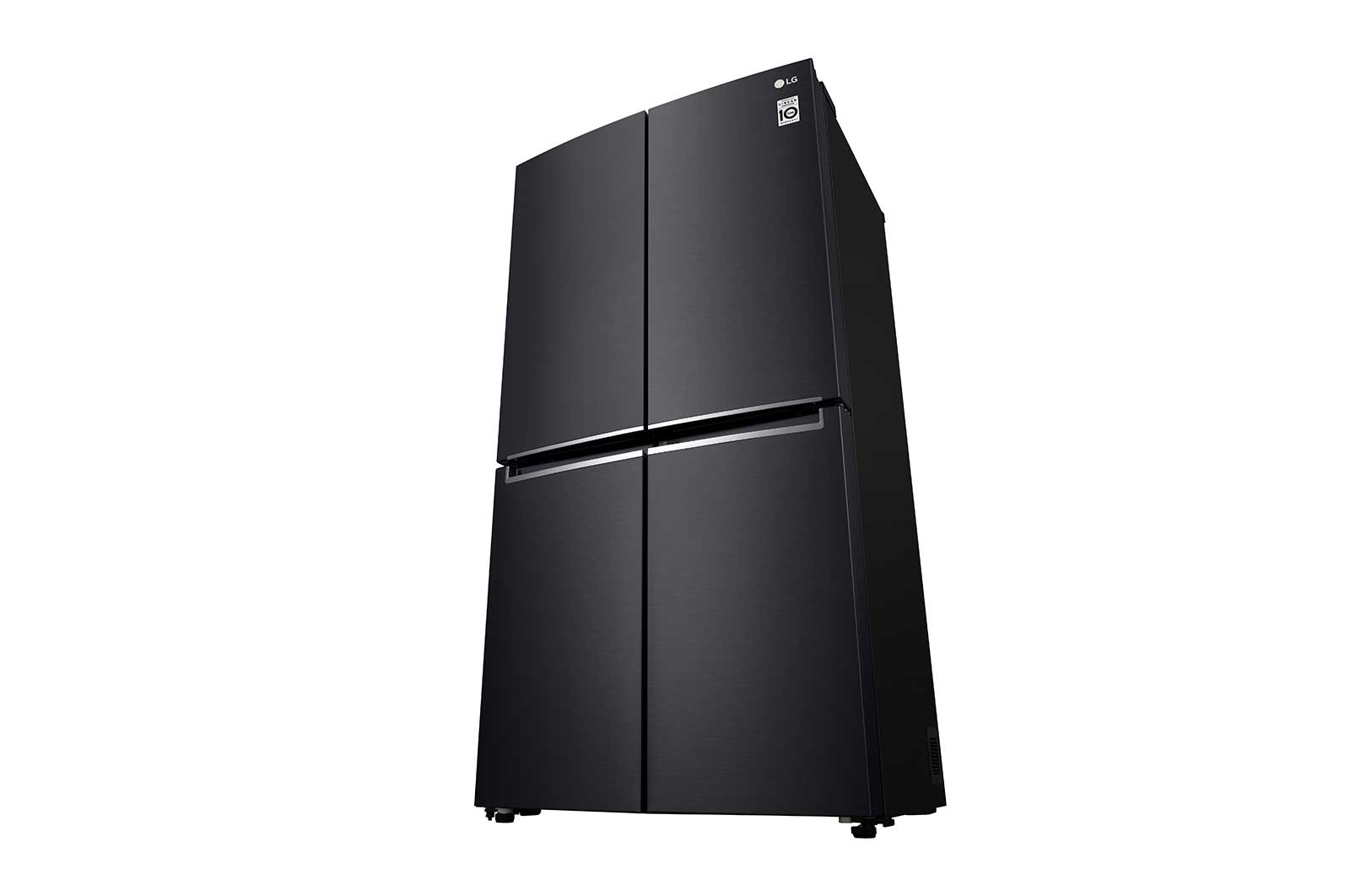 LG 601L Multi Door Refrigerator with Inverter Linear Compressor in Matt Black, GF-B6012MC