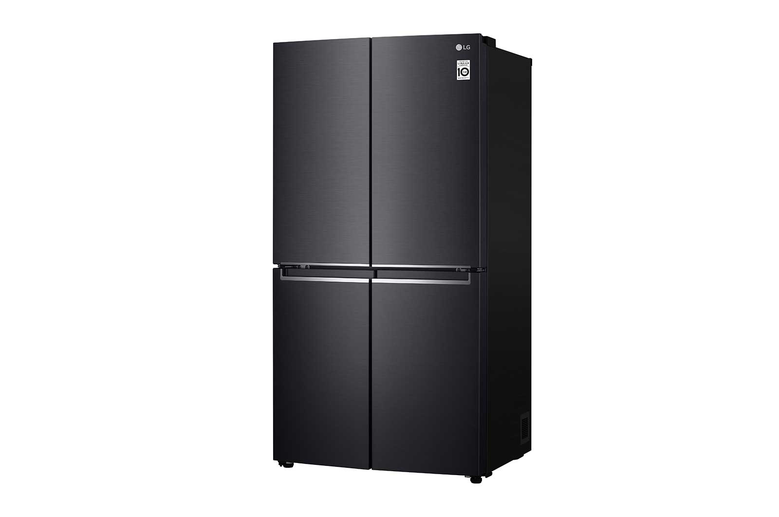 LG 601L Multi Door Refrigerator with Inverter Linear Compressor in Matt Black, GF-B6012MC