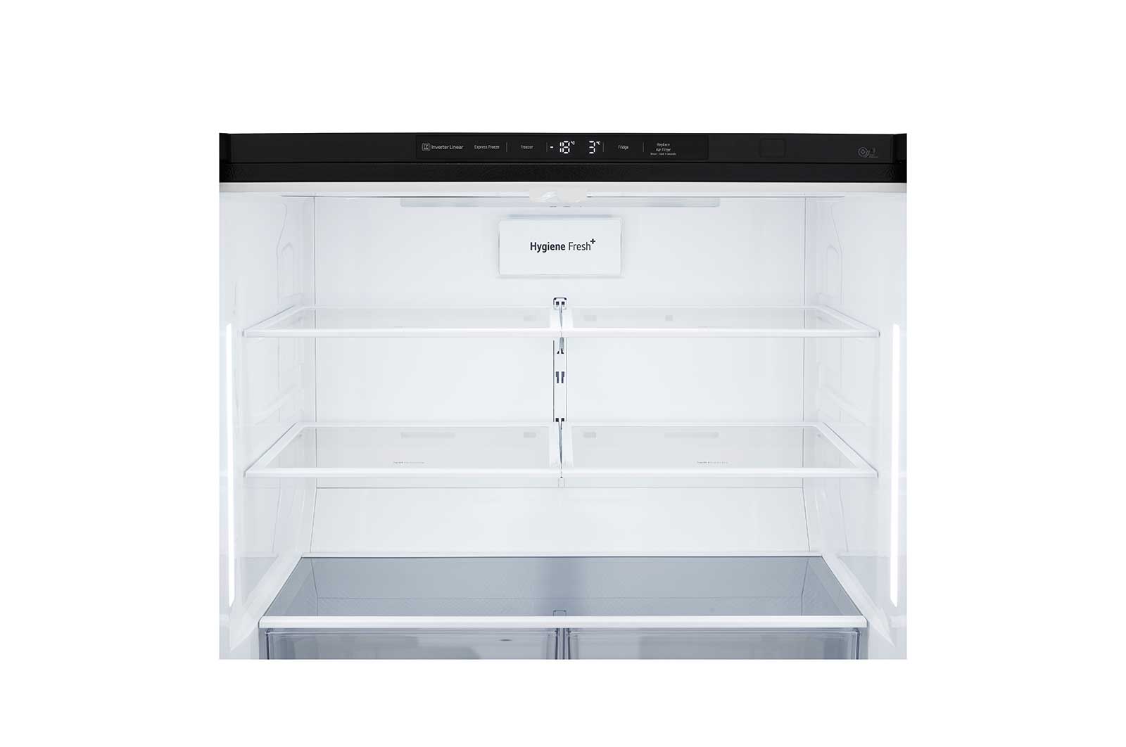 LG 601L Multi Door Refrigerator with Inverter Linear Compressor in Matt Black, GF-B6012MC