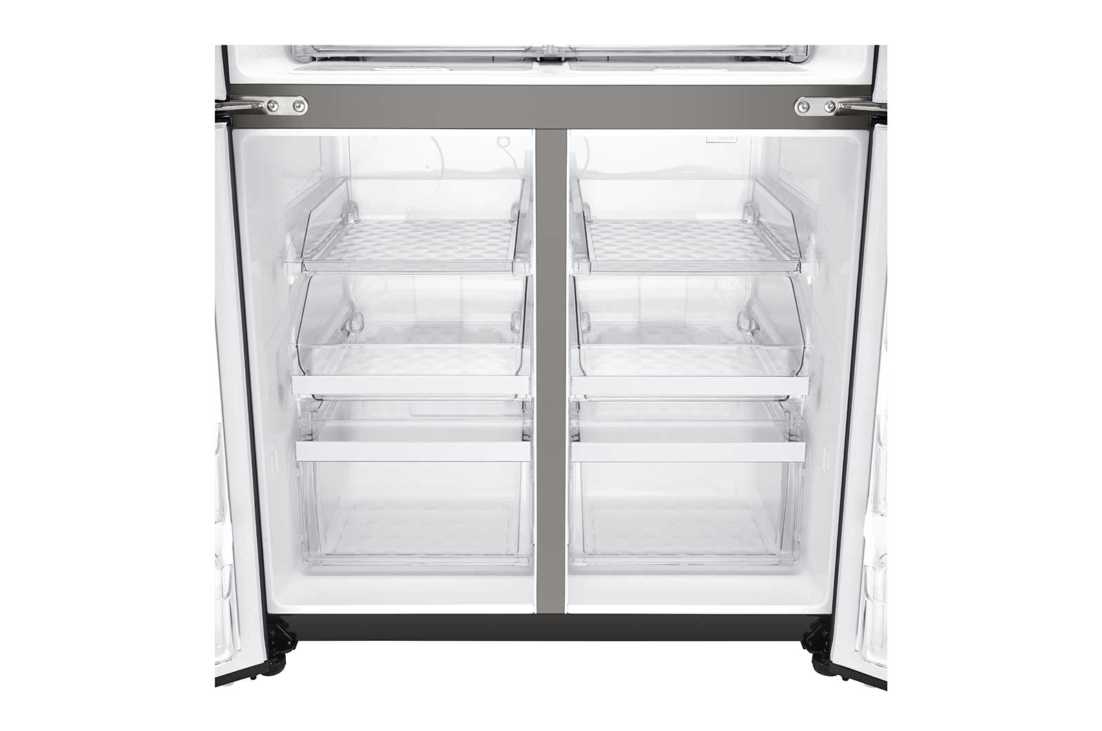 LG 601L Multi Door Refrigerator with Inverter Linear Compressor in Matt Black, GF-B6012MC