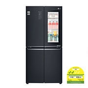 LG 458L InstaView Door-in-Door+™ Refrigerator in Matt Black, GF-Q4919MT