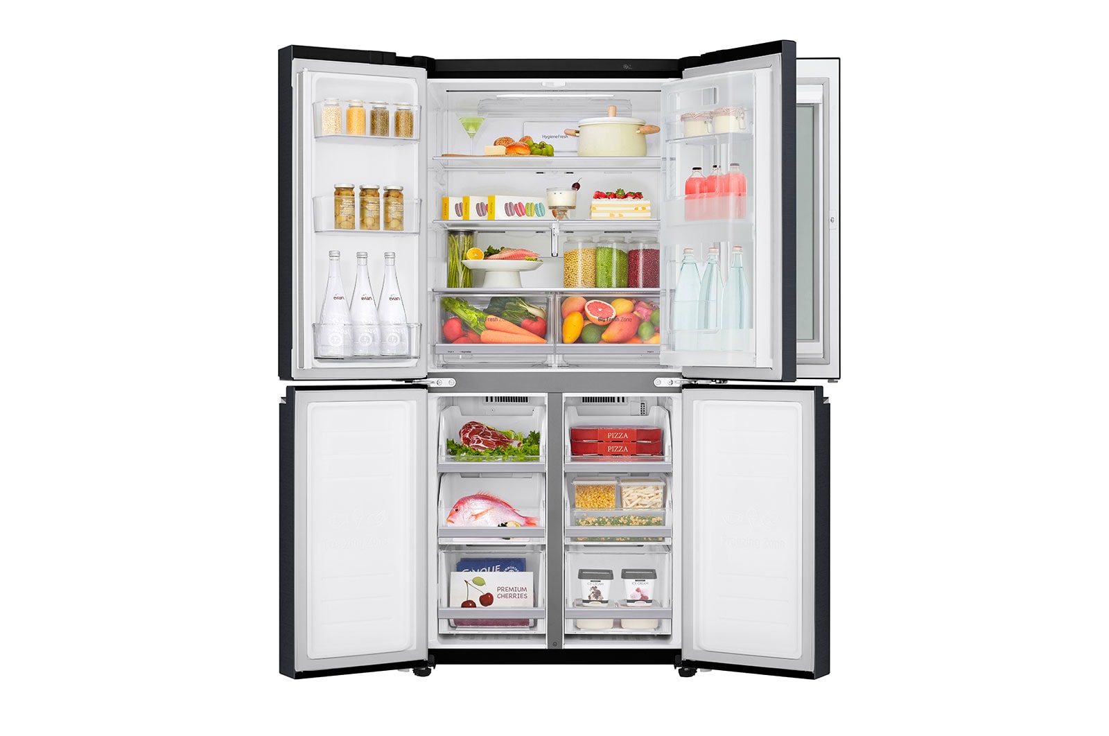 LG 458L InstaView® Door-in-Door+™ Refrigerator in Matt Black, GF-Q4919MT