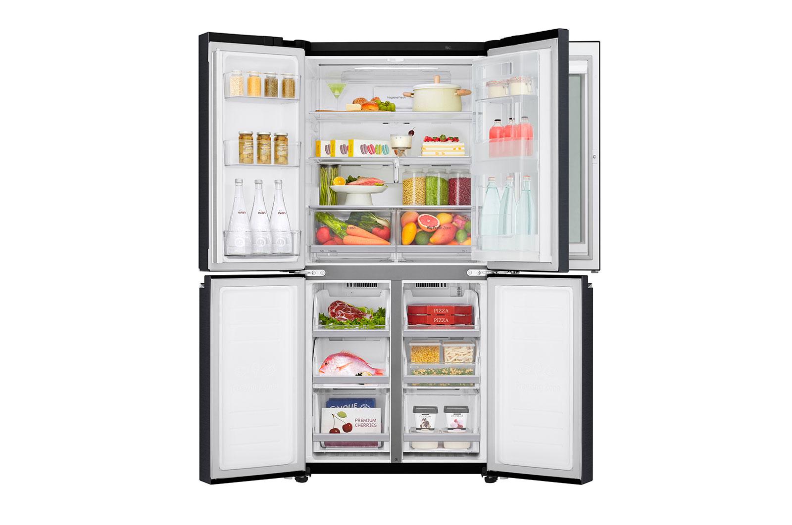 LG 458L InstaView® Door-in-Door+™ Refrigerator in Matt Black, GF-Q4919MT