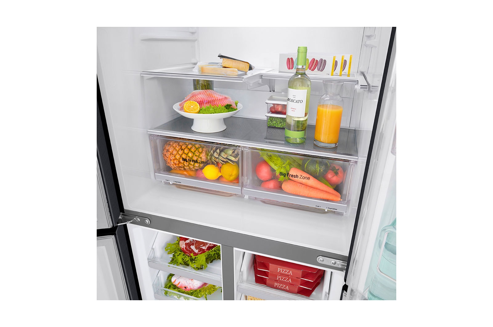 LG 458L InstaView® Door-in-Door+™ Refrigerator in Matt Black, GF-Q4919MT