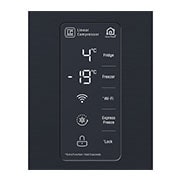 LG 458L InstaView® Door-in-Door+™ Refrigerator in Matt Black, GF-Q4919MT