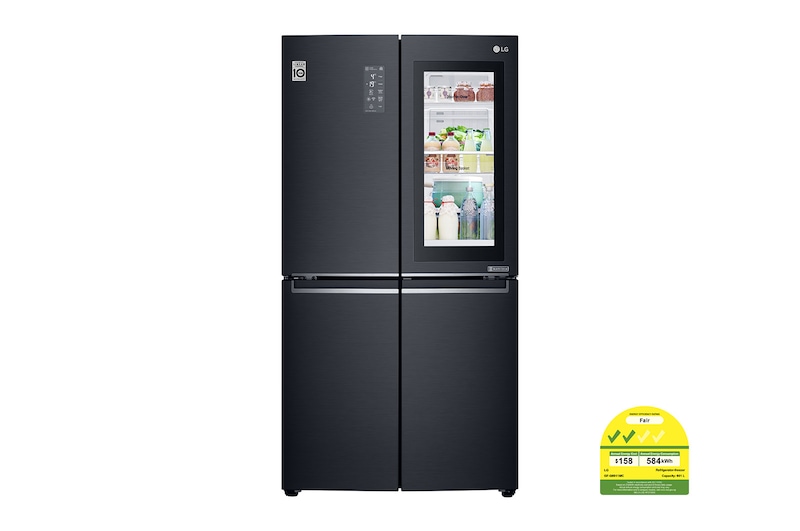 LG 601L InstaView Door-in-Door™ in Matte Black, GF-Q6011MC