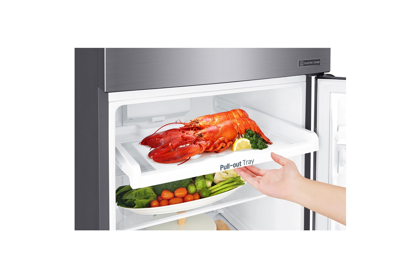 LG 253L Top Freezer with Linear Cooling in Platinum Silver, GR-B2757PZ