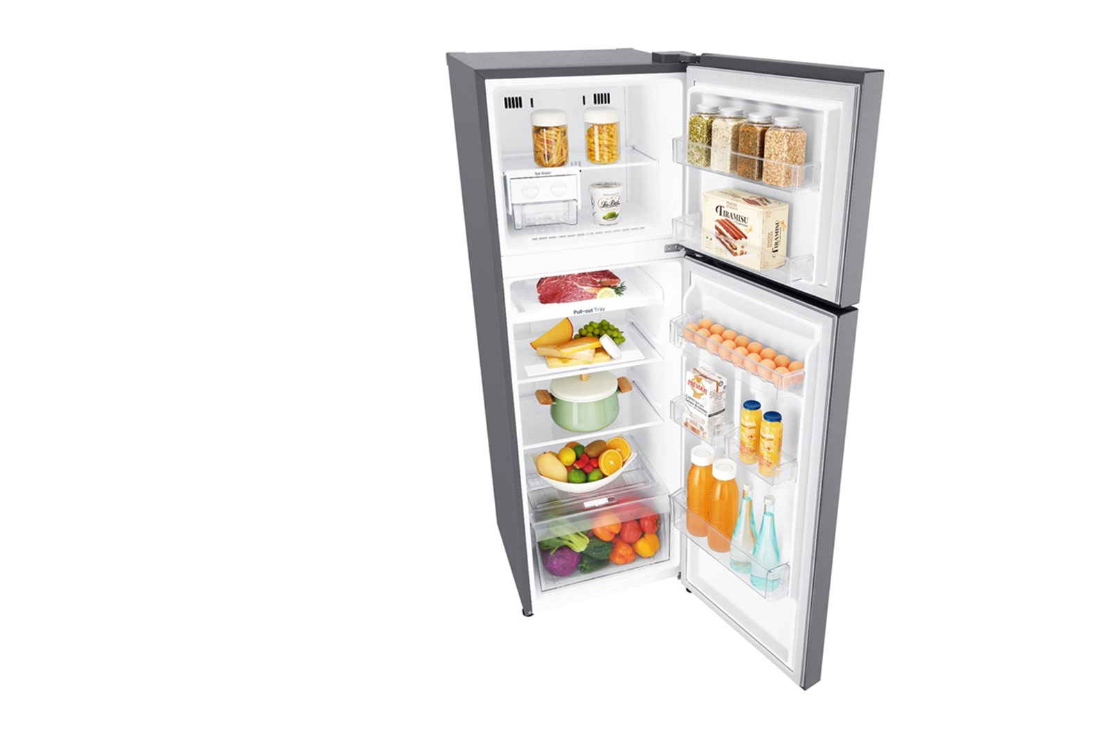LG 253L Top Freezer with Linear Cooling in Platinum Silver, GR-B2757PZ