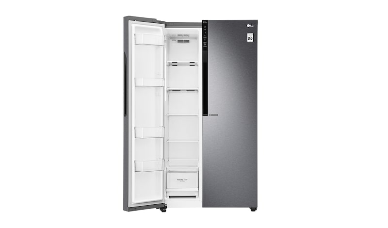 LG 613L Dark Grapite Side-by-Side Refrigerator, GS-B6181DS