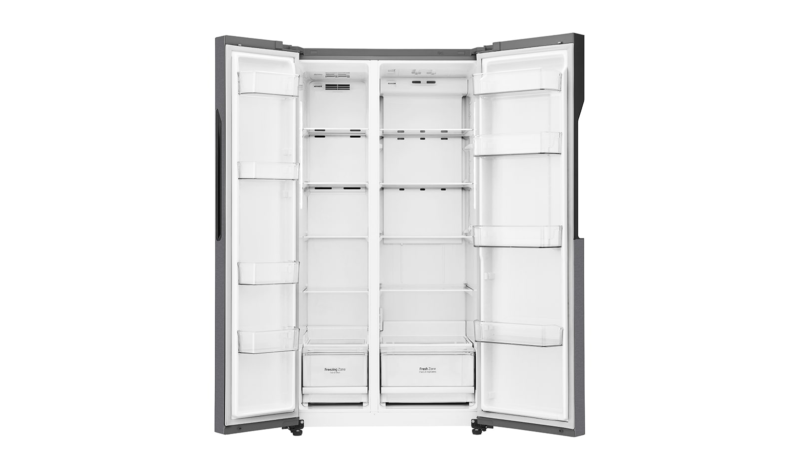 LG 613L Dark Grapite Side-by-Side Refrigerator, GS-B6181DS