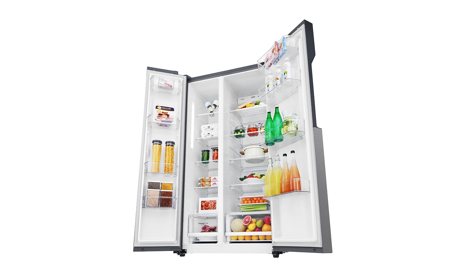 LG 613L Dark Grapite Side-by-Side Refrigerator, GS-B6181DS