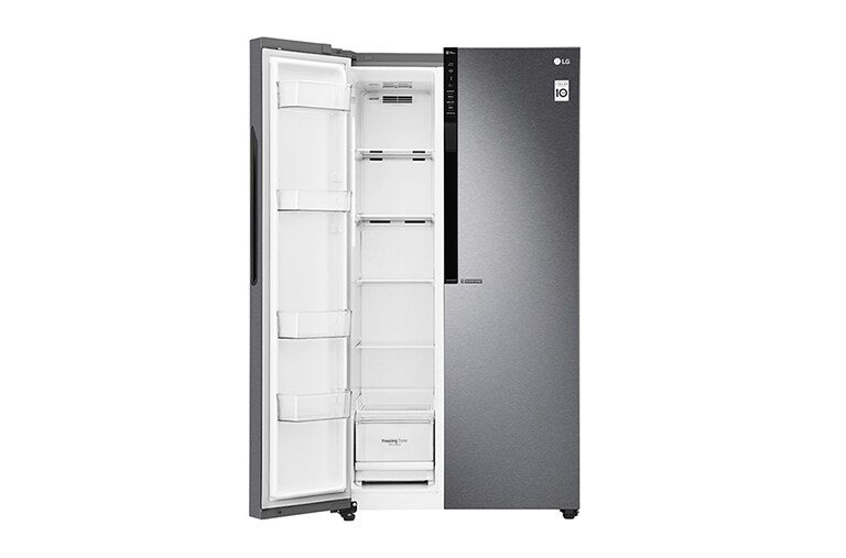 LG 613L Dark Grapite Side-by-Side Refrigerator, GS-B6181DS