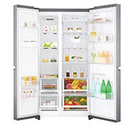 LG 626L side-by-side-fridge with Inverter Linear Compressor in Gold, GS-B6267GV