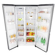 LG 626L side-by-side-fridge with Inverter Linear Compressor in Gold, GS-B6267GV