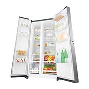LG 626L side-by-side-fridge with Inverter Linear Compressor in Platinum Silver, GS-B6269PZ