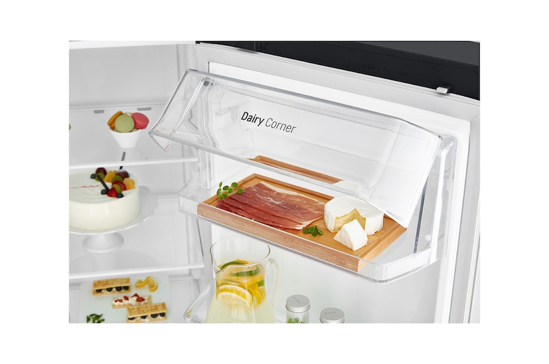 LG 643L side-by-side-fridge with Linear Compressor in Western Black, GS-B6432WB