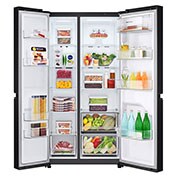 LG 643L side-by-side-fridge with Linear Compressor in Western Black, GS-B6432WB