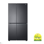 LG 647L side-by-side-fridge with Linear Compressor in Matt Black, GS-B6472MC