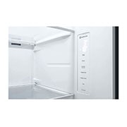 LG 647L side-by-side-fridge with Linear Compressor in Matt Black, GS-B6472MC