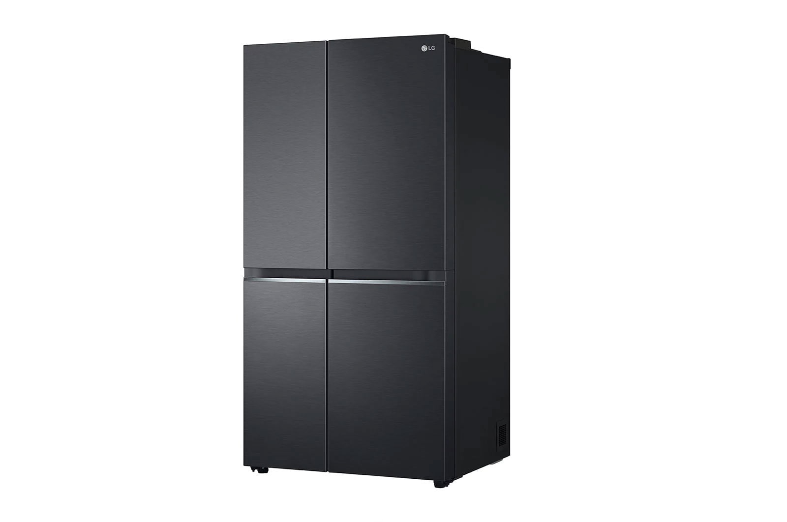 LG 647L side-by-side-fridge with Linear Compressor in Matt Black, GS-B6472MC