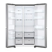 LG 647L side-by-side-fridge with Linear Compressor in Platinum Silver, GS-B6472PZ