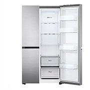 LG 647L side-by-side-fridge with Linear Compressor in Platinum Silver, GS-B6472PZ