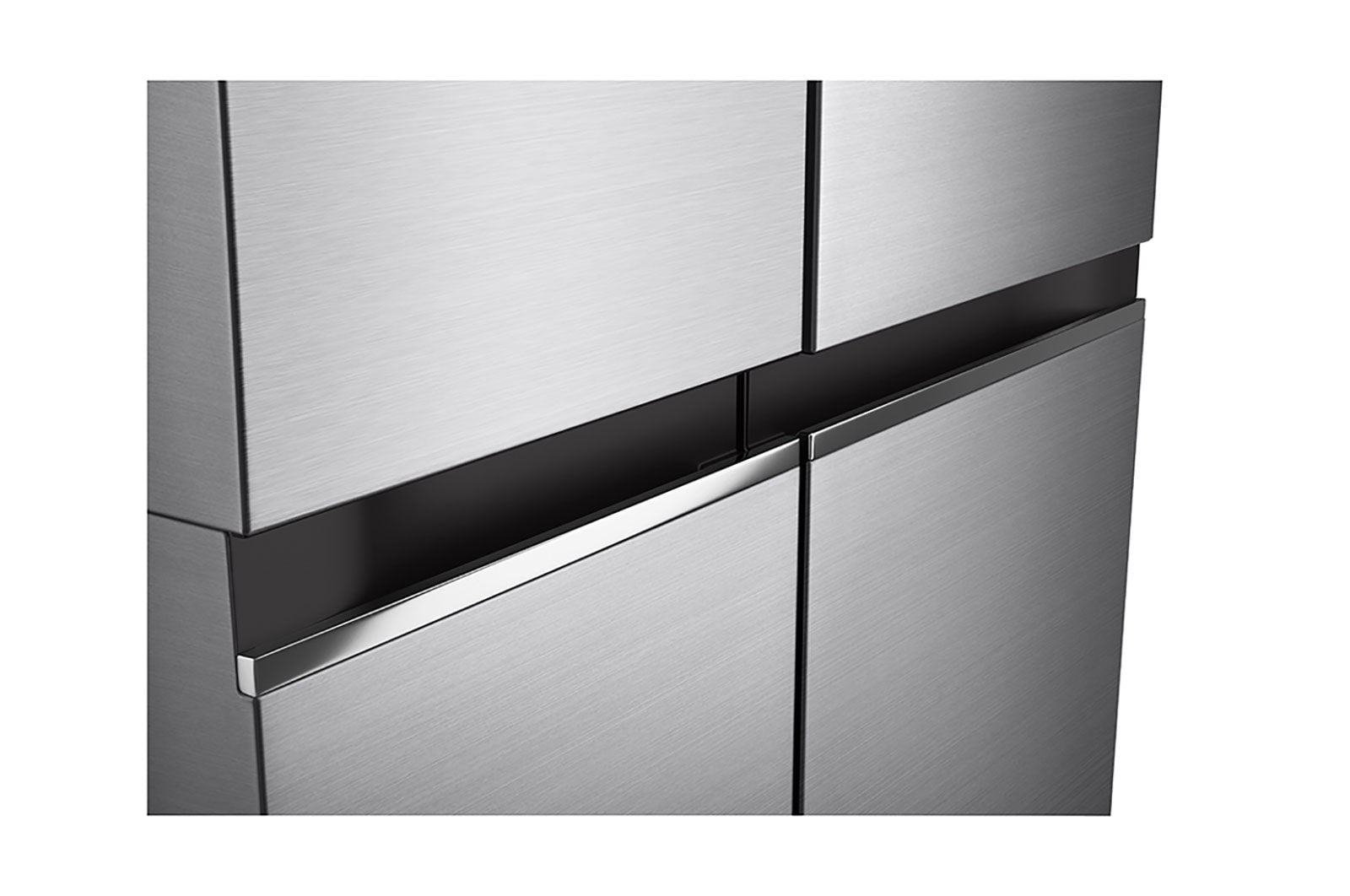 LG 647L side-by-side-fridge with Linear Compressor in Platinum Silver, GS-B6472PZ