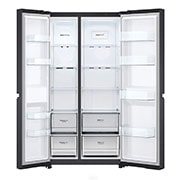 LG 647L Side-By-Side Fridge with Smart Inverter Compressor™ in Matte Black, GS-B6473MC