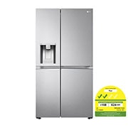 LG 598L side-by-side-fridge with Inverter Linear Compressor in Metal Sorbet, GS-J5982MS