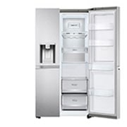 LG 598L side-by-side-fridge with Inverter Linear Compressor in Metal Sorbet, GS-J5982MS