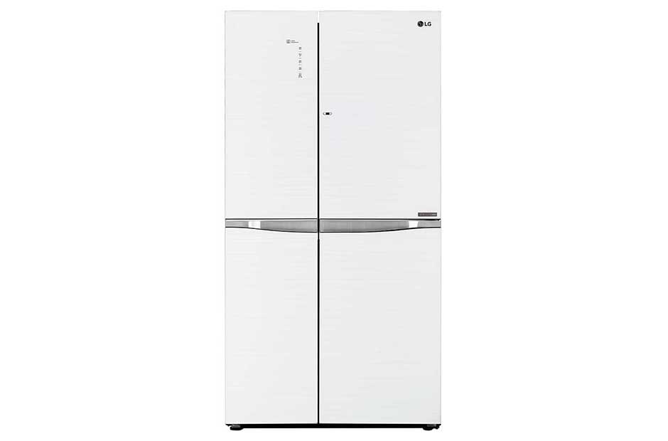 Lg double deals door fridge white