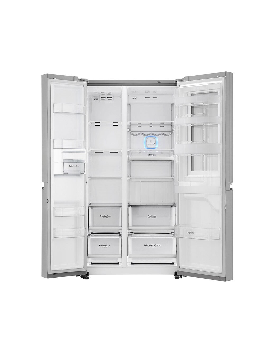 626L SidebySide Fridge in Noble Steel LG SG
