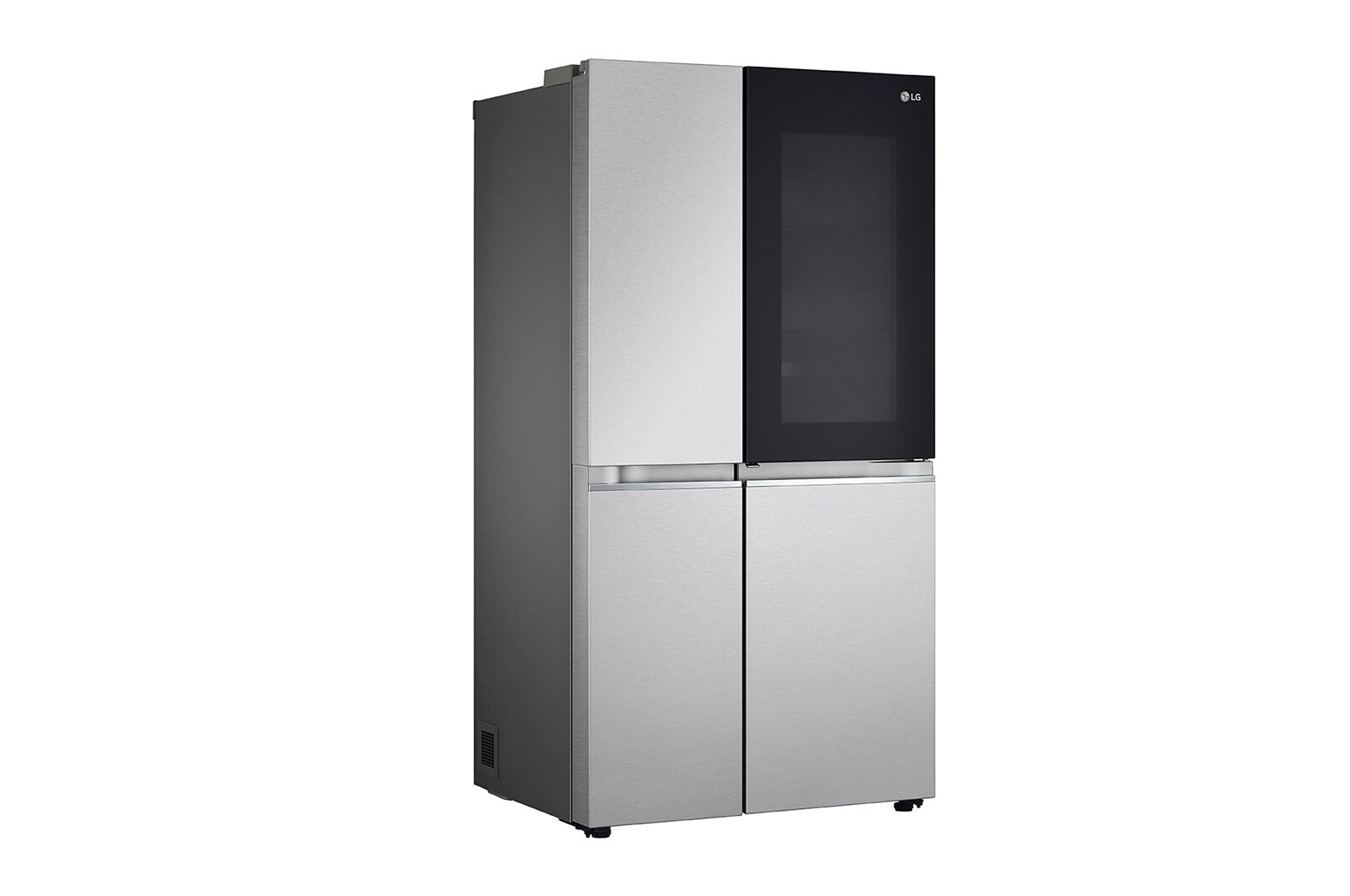 LG 647L side-by-side-fridge with InstaView® Door-in-Door™ in New Noble Steel, GS-Q6472NS