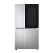 LG 647L side-by-side-fridge with InstaView Door-in-Door™ in New Noble Steel, GS-Q6472NS