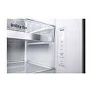 LG 647L side-by-side-fridge with InstaView Door-in-Door™ in New Noble Steel, GS-Q6472NS