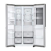LG 647L side-by-side-fridge with InstaView Door-in-Door™ in New Noble Steel, GS-Q6472NS