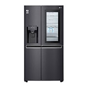 LG 601L side-by-side-fridge with InstaView Door-in-Door™ in Matt Black, GS-X6010MC