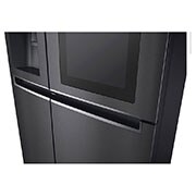 LG 601L side-by-side-fridge with InstaView Door-in-Door™ in Matt Black, GS-X6010MC